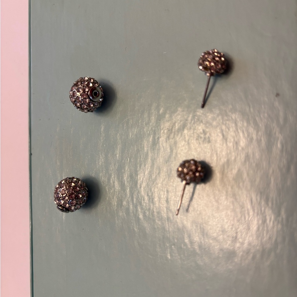 Sparkling Crystal Ball Stud Earrings